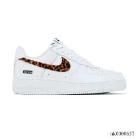 SUP x GOODENOUGH x AF 1 Low White Cheetah Print Shoes Sneakers - nk0000637