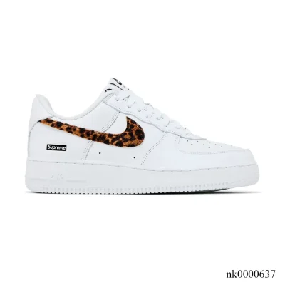 SUP x GOODENOUGH x AF 1 Low White Cheetah Print Shoes Sneakers - nk0000637