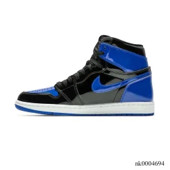 Alternative view of AJ 1 High OG Patent Royal Blue Shoes Sneakers – nk0004694