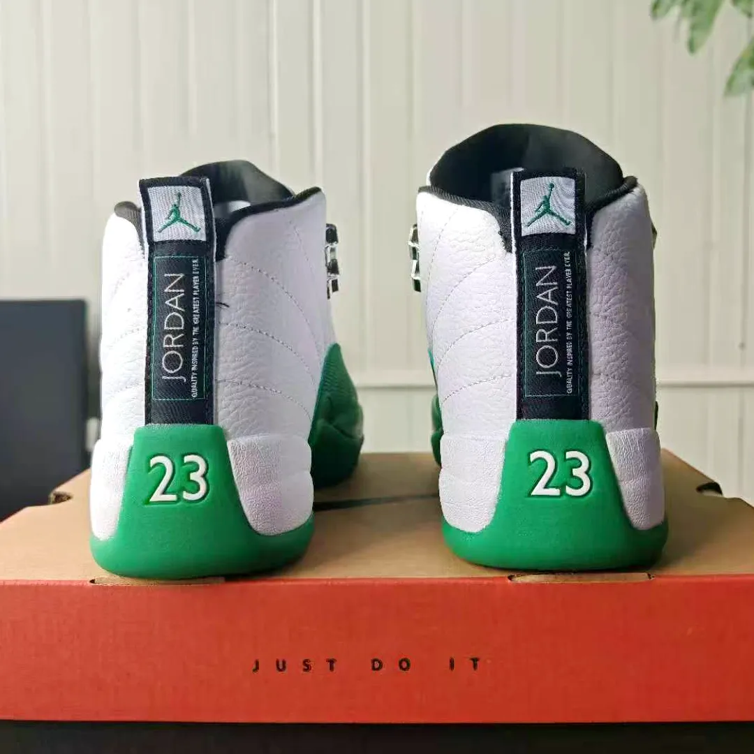 AJ 12 Bucks White Green Shoes Sneakers - nk0004699 - Image 8