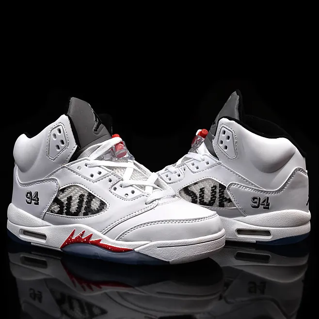 SUP x AJ 5 White Shoes Sneakers - nk0004701 - Image 6