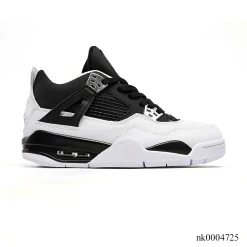 AJ 4 Black White Shoes Sneakers - nk0004725