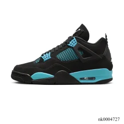 Alternative view of AJ 4 Black Cyan Shoes Sneakers - nk0004727
