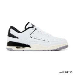 AJ 2/3 White Black Shoes Sneakers - nk0004736
