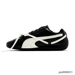 Alternative view of Rosé x PM Speedcat Premium Leather Black Shoes Sneakers - pm0000015