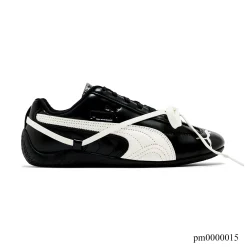 Rosé x PM Speedcat Premium Leather Black Shoes Sneakers - pm0000015