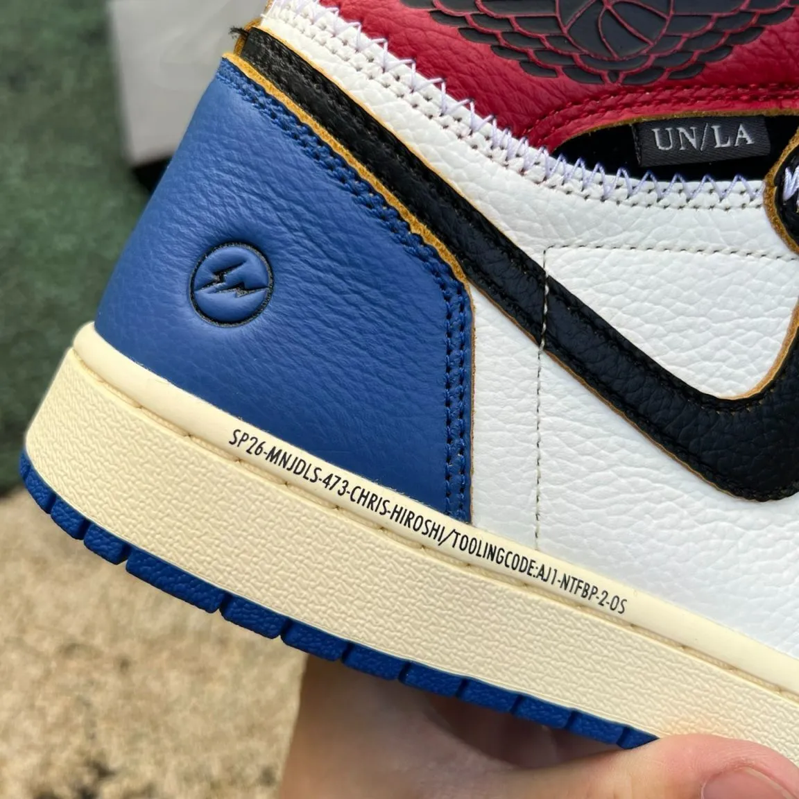 Fragment x Union LA x AJ 1 High OG Varsity Red Shoes Sneakers – nk0004749 - Image 13