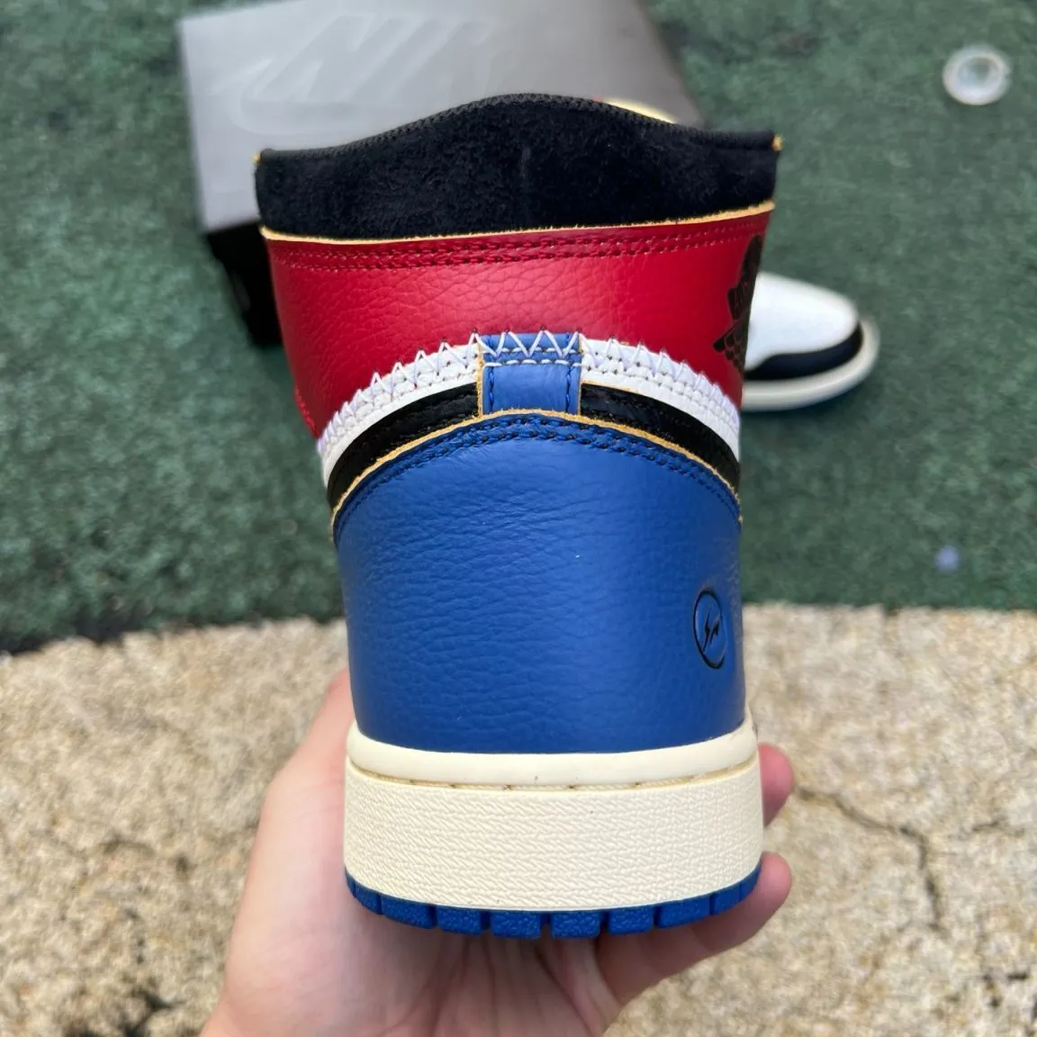 Fragment x Union LA x AJ 1 High OG Varsity Red Shoes Sneakers – nk0004749 - Image 7