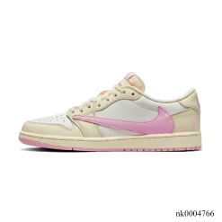 Alternative view of Travis Scott x AJ 1 Low OG Sail Shy Pink Shoes Sneakers – nk0004766