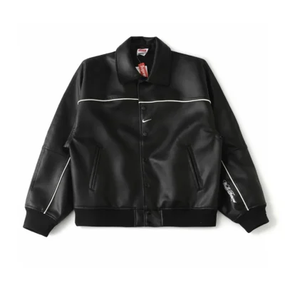 NK x SUP Leather Varsity Jacket - NK0009