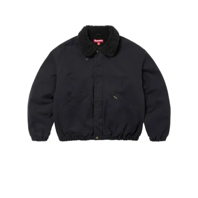 SUP Faux Shearling Lined Bomber Jacket - SUP0073