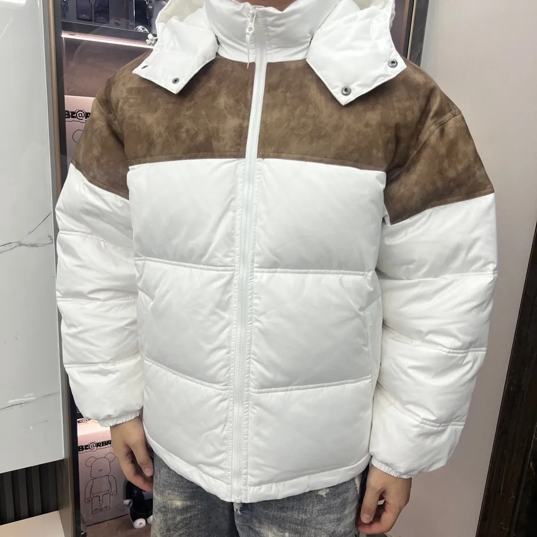 SUP Leather Yoke Puffer Jacket - SUP0117 - Image 3