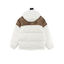 Alternative view of SUP Leather Yoke Puffer Jacket - SUP0117