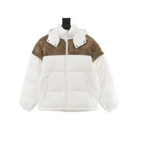 SUP Leather Yoke Puffer Jacket - SUP0117