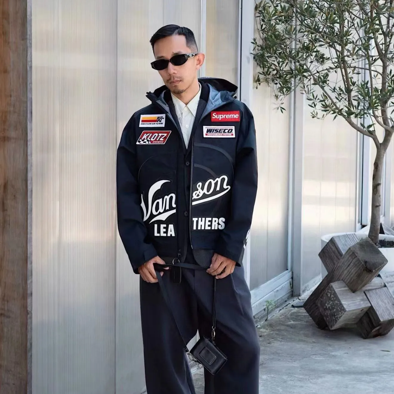 SUP x Vanson Leathers GORE-TEX Shell Jacket - SUP0120 - Image 11