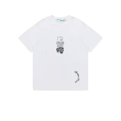 OW Dripping Arrows Slim Cotton T-Shirt - OW0011