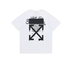 Alternative view of OW Dripping Arrows Slim Cotton T-Shirt - OW0011