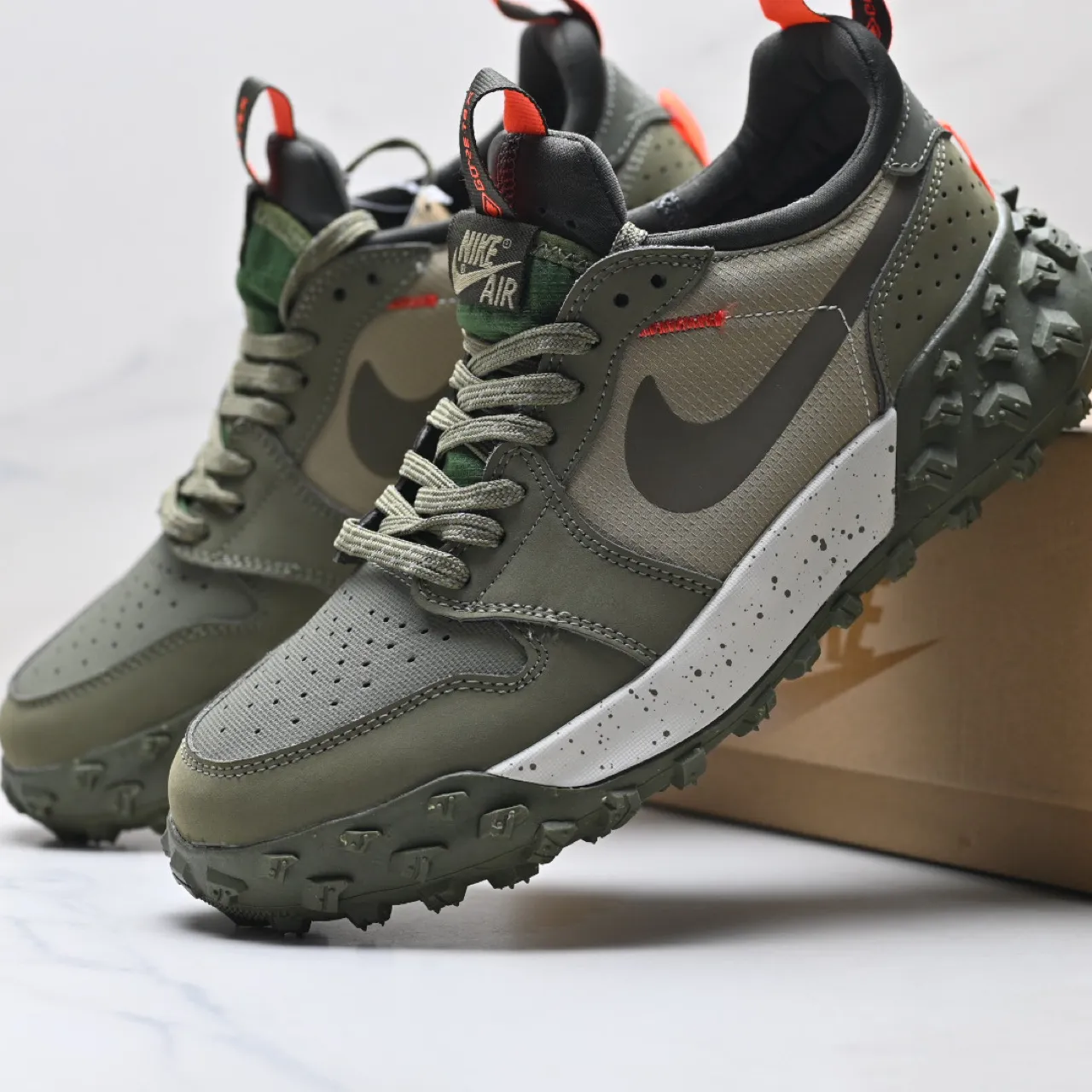 AJ 1 Low Element GoreTex Medium Olive Shoes Sneakers - nk0004986 - Image 13