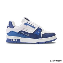LV Trainer #54 Signature Blue White Shoes Sneakers – LV0005160