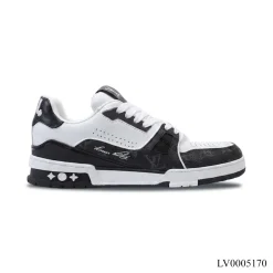 LV Trainer Black/White Shoes Sneakers – LV0005170