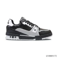LV Trainer Black Grey White Shoes Sneakers – LV0005172