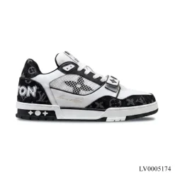 LV Trainer Black White Shoes Sneakers – LV0005174