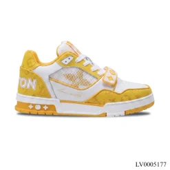 LV Trainer Light Yellow Shoes Sneakers – LV0005177