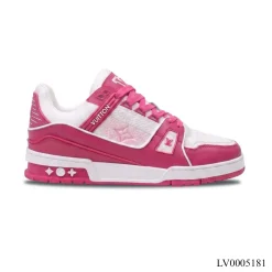 LV Trainer White Fuchsia Shoes Sneakers – LV0005181