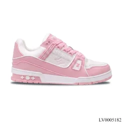LV Trainer Pink Rose Shoes Sneakers – LV0005182