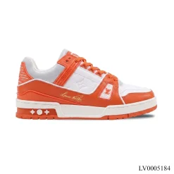 LV Trainer White Orange Shoes Sneakers – LV0005184