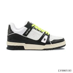 LV Trainer Maxi White Black Shoes Sneakers – LV0005185
