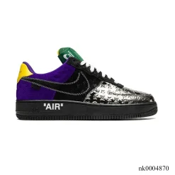 LV x AF 1 Low 'Virgil Abloh Purple/Metallic Silver' Shoes Sneakers – nk0004870