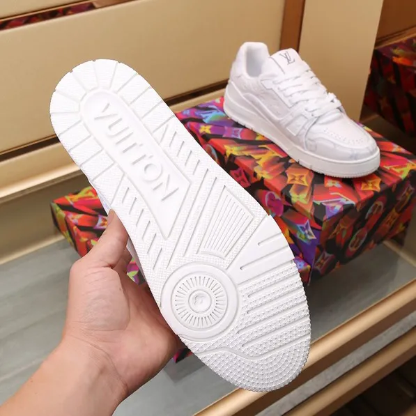 LV Trainer 54 Pattern Gray White Shoes Sneakers – nk0004871 - Image 9