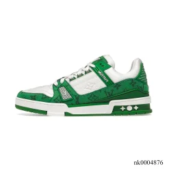 Alternative view of LV Trainer 'Denim Monogram Green' Shoes Sneakers – nk0004876