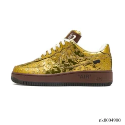 Alternative view of LV x AF 1 Low Virgil Abloh Metallic Gold Shoes Sneakers – nk0004900