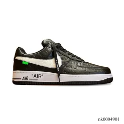 LV x AF 1 Low Virgil Abloh Metallic Gold Shoes Sneakers – nk0004901