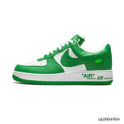 Alternative view of LV x AF 1 Virgil Abloh White/Green Shoes Sneakers – nk0004904