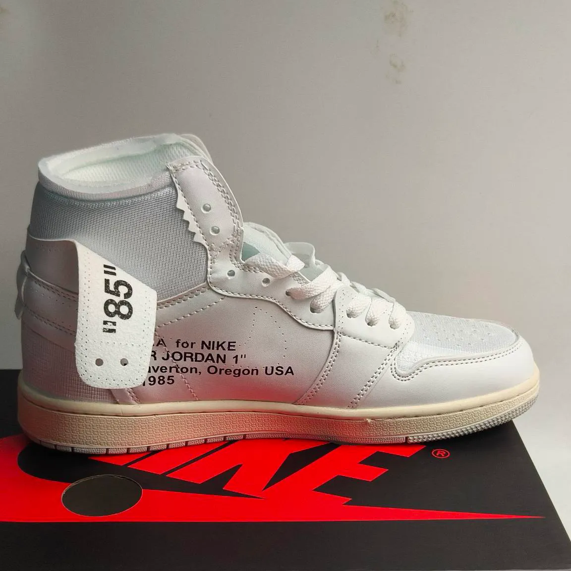 Virgil Abloh Archive x AJ 1 High OG 'Alaska' Shoes Sneakers – nk0004931 - Image 5