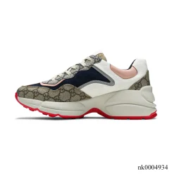 Alternative view of GG Rhyton Canvas Beige White Pink Shoes Sneakers – nk0004934