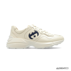 GG Rhyton Interlocking G Ivory Blue Shoes Sneakers – nk0004935