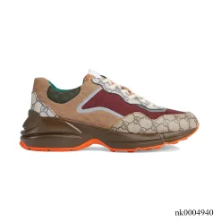 GG Rhyton Canvas 'Beige Brick Red' Shoes Sneakers – nk0004940