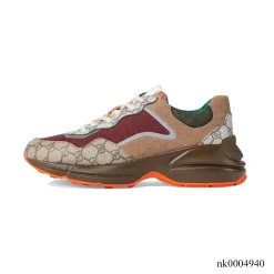 Alternative view of GG Rhyton Canvas 'Beige Brick Red' Shoes Sneakers – nk0004940