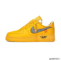 Alternative view of AF 1 Low OW ICA University Gold Shoes Sneakers - nk0005026
