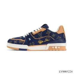 Alternative view of LV Blue DenimTrainer Shoes Sneakers – LV0005224