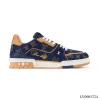 LV Trainer Denim Blue Shoes Sneakers – LV0005224