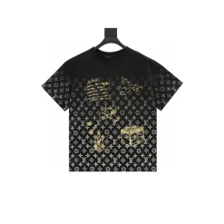 LV Graphic Cotton T-Shirt - LV0026