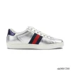 GG Ace Metallic Silver Shoes Sneakers – nk0005208