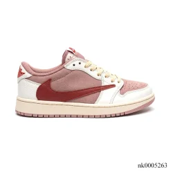 Travis Scott x AJ 1 Retro Low OG 'Sail Tropical Pink' Shoes Sneakers – nk0005263