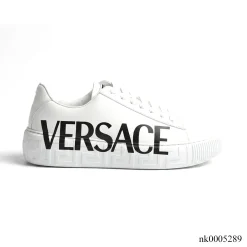 Versace Logo Greca White Shoes Sneakers - nk0005289