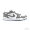 AJ 1 low customized with silver Swarovski crystal Shoes Sneakers – nk0005309